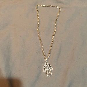 Silver Hamsa hand